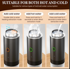 Modos de preparación de la cafetera con agua caliente o fría