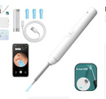 Limpiador de oídos inalámbrico con cámara HD, puntas de silicona, cable USB-C y aplicación móvil