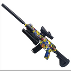 Lanzador eléctrico de bolas de gel M416 T14A con estampado multicolor