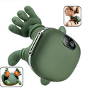 Masajeador corporal inalámbrico verde con nodos de silicona y controles integrados