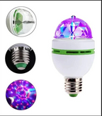 Bombillo LED RGB giratorio para Navidad y fiestas