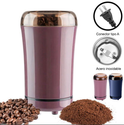 Molino de café eléctrico con enchufe tipo A y aspas de acero inoxidable