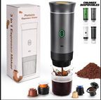 Cafetera espresso portátil 3 en 1 con caja y accesorios