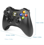 Control genérico para Xbox 360 con medidas de referencia