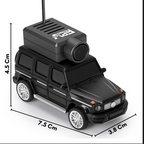 Medidas del carro miniatura: 7,5 por 3,8 por 4,5 centímetros