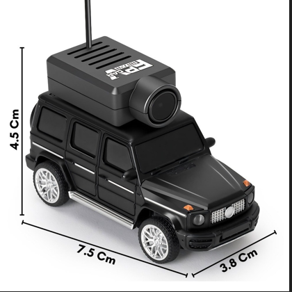 Medidas del carro miniatura: 7,5 por 3,8 por 4,5 centímetros