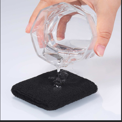 Demostración de absorción de agua de la tela del accesorio Miyagi